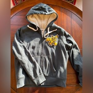 Tailgate American eagle Iowa Hawkeyes zip hoodie Sherpa
